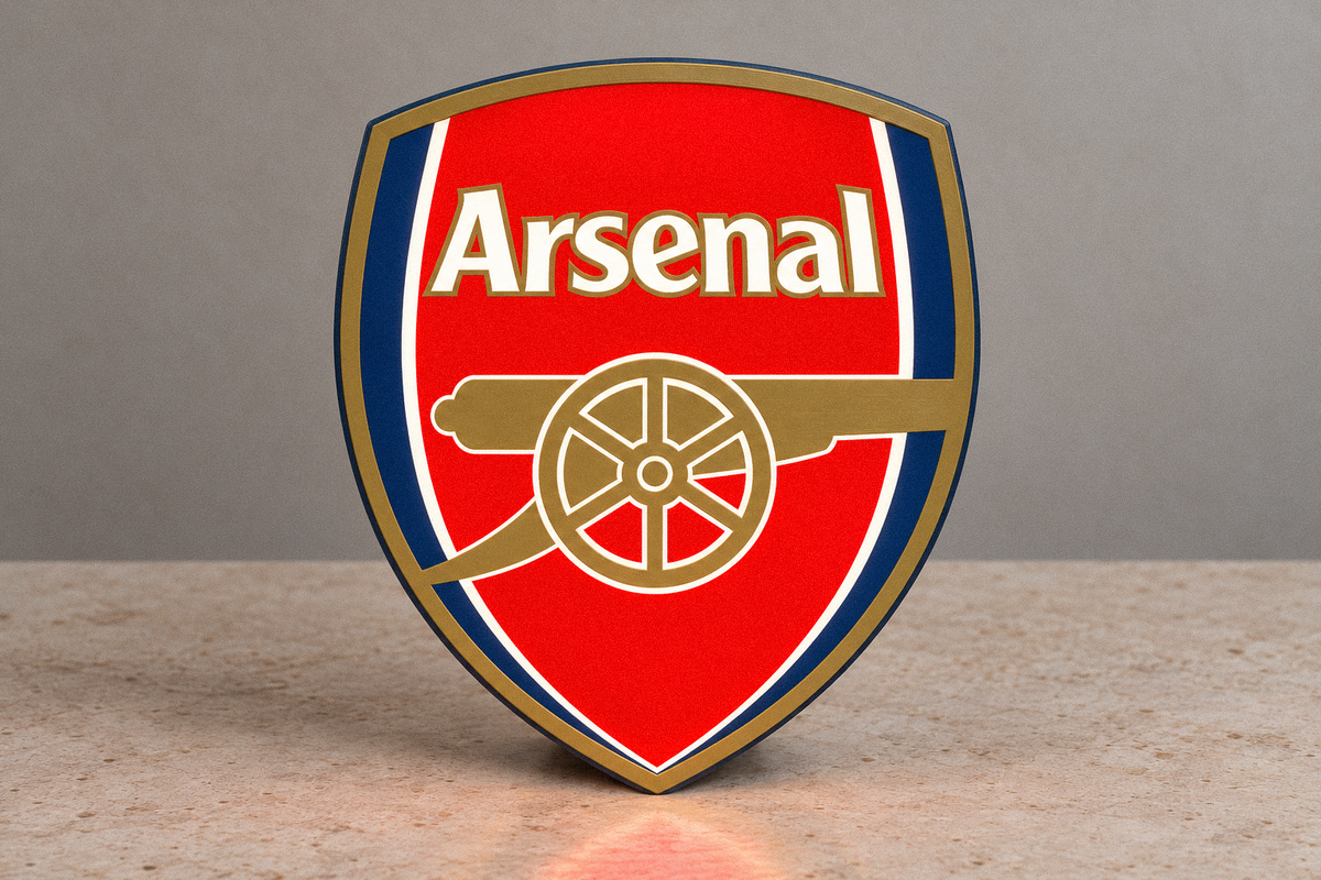 Arsenal FC LED Lightbox – Illuminated Football Wall Sign