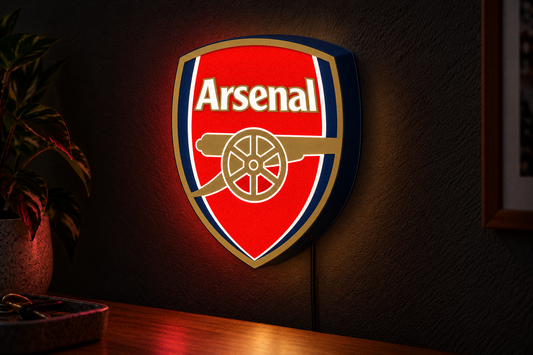 Arsenal FC LED Lightbox – Illuminated Football Wall Sign