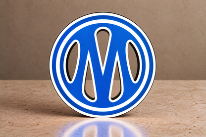 Front view of Olympique de Marseille LED lightbox