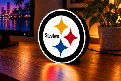 Pittsburgh Steelers illuminated LED desk sign