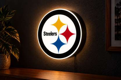 Pittsburgh Steelers LED wall-mounted lightbox